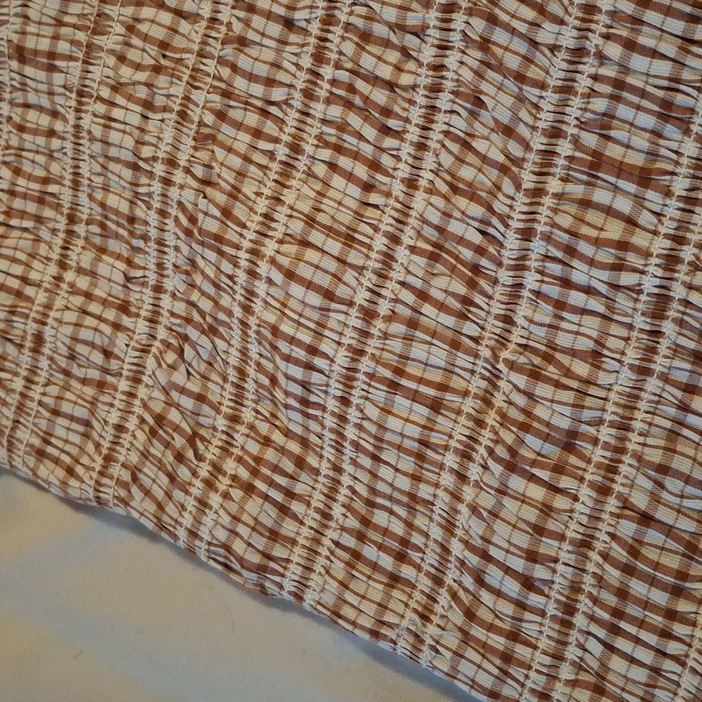 NWT J. Crew Brown And Cream Button Up Shirt - Picture 4 of 7